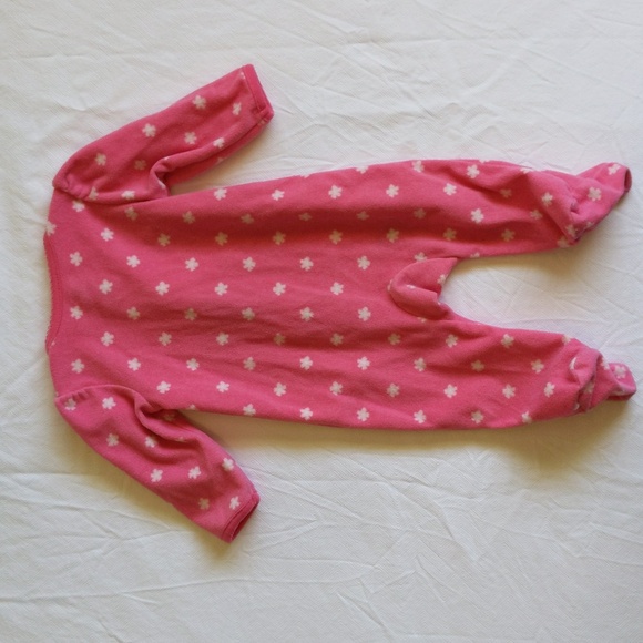 carter's little sister fleece 2-way zipper footie sleeper pajamas 3 months baby - Picture 6 of 6